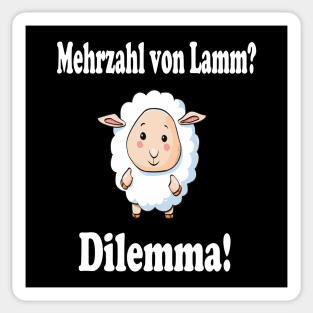 Mehrzahl von Lamm? Dilemma! Sticker